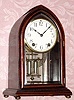 C.1917, New Haven Clock Co., "Theone", 8-day time/strike crystal regulator. 
