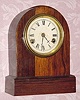 C.1865, Seth Thomas Clock Co., "Cabinet No. 1", 30-hour time/strike round top cottage clockwith a J-type movement. 