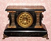 C.1896, Seth Thomas Clock Co., 8-day time/strike Adamantine finish mantel clock. 