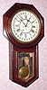 C.1901, Ansonia Clock Co., "Regulator A - Calendar", 8-day wall timepiece. 