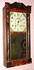 C.1830, Chauncey Ives, Bristol, Conn., 30-hour time/strike half column and splat shelf clock. 