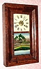 C.1845, Henry C. Smith, Plymouth, Conn., 30-hour time and strike, 2-wt, OG shelf clock. 