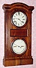 C.1865, Seth Thomas Clock Co., Thomaston, Conn, "Parlor Calendar No. 1", 8-day time and strike 2-weight, double dial, perpetual calendar clock. 