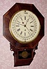 C.1870, Mixed Lot: Ansonia drop octagon case, now with Ingraham timepiece calendar movement, and Gilbert dial made to Maranville patent, 8-day. 