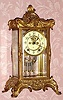 C.1914, Ansonia Clock Co., "Zenith", 8-day time/strike crystal regulator mantel clock. 