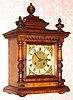 C.1900, Mueller and Co., Germany, quarter strike mantel clock, 8-day. 