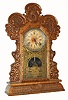 C.1924, E. Ingraham and Co., "Gila", 8-day time and gong strike calendar kitchen clock. 