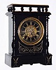 C.1881, F. Kroeber Clock Co, New York, "Cabinet No. 4", 8-day time/strike cabinet series mantel clock. 