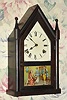 C.1929, William L. Gilbert Clock Co., 8-day time and gong strike steeple clock. 