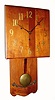 C.1912, Sessions Clock Co., "Seneca", 8-day Mission style wall timepiece. 