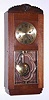C.1925, German, Gustav Becker,  Westminster Chime oak box clock, deco style. 