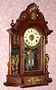 C.1880, Ansonia Clock Co., TRIUMPH, Walnut mirror side, with restorations. 