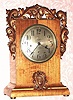 C.1900, German W and H movement in a local bench made mahogany veneered case (signed G. Albers-1977), 8-day Westminster chime. 