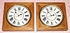 C.1900, Standard Electric Time Co., (2)slave clocks. 