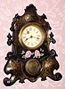 C.1860, American, American Clock Co. [?], 30-hour iron front timepiece, no label. 