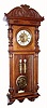 C.1870, German, Gustav Becker, 2-Wt, Vienna Regulator, 8-day, in a "double door" style case, and melodious rod strike. 