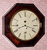 C.1850, Chauncey Jerome, New Haven, Conn, Marine Lever Timepiece, in an octagonal wall case with ripple molding. 