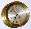 C.1940, Chelsea Clock Co., Ship's Bell,  6" dial with hinged bezel and button latch, serial No. 308330. 