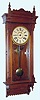 C.1890, Russell and Jones, Pittsfield, Mass., "Garland", 8-day time/strike wall clock. 