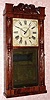 C.1830, Mark Lane, Elizabeth-Town, N.J., Carved Column and Splat, 30 hour wood works, 2-wt, time and strike. 