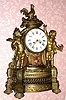 C.1880, French, Japy Freres, bronze figural clock in the Louis XVI style. 