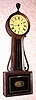 C.1835, North Attleboro, Mass. (Horace Tifft?) 8-day banjo timepiece. 