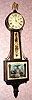 C.1925, Waltham Watch Co., Waltham, Mass, Willard model, 8-day weight driven banjo with Hull naval tablets. 