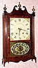 C.1825, Eli Terry and Sons, Plymouth, Conn, Pillar and Scroll,, 30 hour wood movement time and strike shelf clock. 