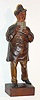 C.1930, German, Karl Griesbaum, mechanical whistling Man with Pan Flute, key wound from the rear. 
