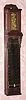 C.1830, Japanese, Stick or Pillar timepiece, weight driven wall timepiece with "nama gata" scale, that compensates for the changing length of day and night. 