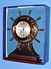 C.2005, Chelsea Clock Co., No. 2003M, MARINER, Ship's bell clock, 6" dial, on base in gift box, as-new, limited edition, No. 119 of 500. 
