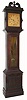 C.1910, Ithaca Clock Co.,  Oak Hall Clock, 8-day spring driven. 