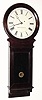 C.1895, Boston Clock Co., Chelsea, Mass, single weight wall regulator in mahogany. 