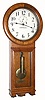 C.1890, Seth Thomas Clock Co., Regulator No. 2, in oak, 8-Day single weight wall time piece. 
