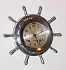 C.1938, Chelsea, Yacht Wheel, Ship's Bell, in nickel finish, serial No. 247340, with 3.75" dial. 