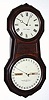 C.1877, Seth Thomas, OFFICE CALENDAR No. 1, in rosewood, 8-day weight driven, double dial perpetual calendar. 