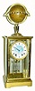 C.1885, French, Edouard Serin, Terrestrial Globe, World Time clock, 8-day bell strike. 