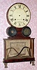 C.1825, Joseph Ives, Brooklyn, Long Island, New York, Wagon Spring  clock, as-found, less bezel, 1-rosette and absent lower door. 