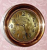 C.1920, Ashton Valve Co., Boston, Mass, cast red brass engine room clock with Seth Thomas double spring marine movement. Also with the name of J. E. Omara, San Francisco. 