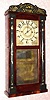 C.1835, Luman Watson, Cincinnati, stenciled half column and splat, 30 hour wood, 2-wt time+strike. 