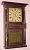 C.1835, Chauncey Boardman and Joseph A. Wells, Bristol, Conn., 30-hourtime/strike double deck shelf clock. 