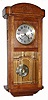 C.1910, Gustav Becker, 8-day oak cased Westminster chime wall clock (on 2 trains). 