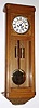 C.1915, German, Gustav Becker, 2-weight box clock, with retailer on dial B Ausich, Neubaugurtel, XV, Wien [painted name is weak]. 