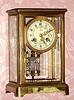 C.1900, French, Vincenti and Cie, 8-day time and gong strike, 4-glass crystal regular.. 