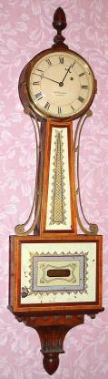 C.1975, Dana Blackwell, Naugatuck, Conn., 8-day banjo timepiece. Handcrafted timepiece made by Dana. — Antique Clocks Price Guide