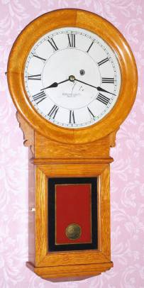 C.1900, E. Howard and Co., "Regulator No. 70", 8-day weight driven timepiece in oak. — Antique Clocks Price Guide