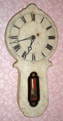 C.1880, E. Howard and Co., Marble Dial No. 28, 8-day weight driven timepiece. — Antique Clocks Price Guide