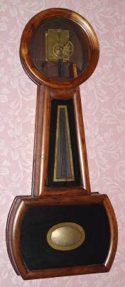 C.1850 Howard and Davis "Banjo No. 3", 8-day timepiece, weight driven, less dial. — Antique Clocks Price Guide