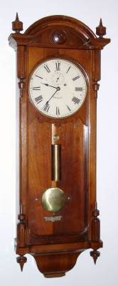 C.1880, Seth Thomas Clock Co., "Regulator No. 6", in walnut, 8-day, weight driven. — Antique Clocks Price Guide