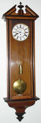 C.1880, Austrian, Resch Brothers, 1-Wt  "Vienna Regulator", from Dana's sun porch off the kitchen — Antique Clocks Price Guide